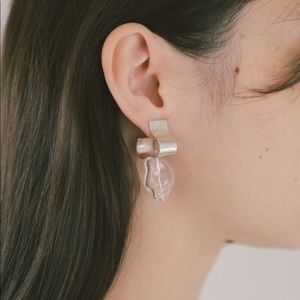 Ash Earrings Wolf Circus Sterling Silver, Glass